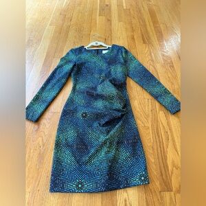 Nicole Miller long sleeve size S retro dress